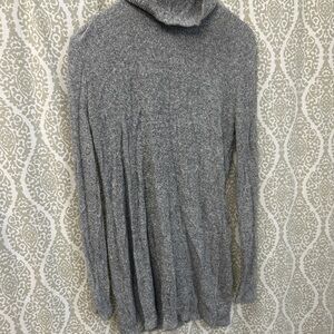 White House Black Market Heather Gray Long Sweater/Tunic